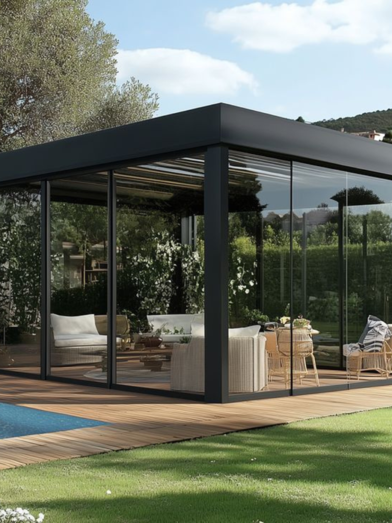 Out Door Glass Pergola