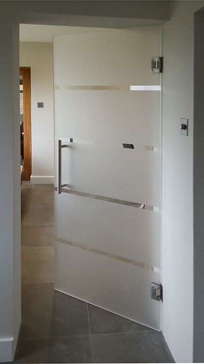 frameless glass door