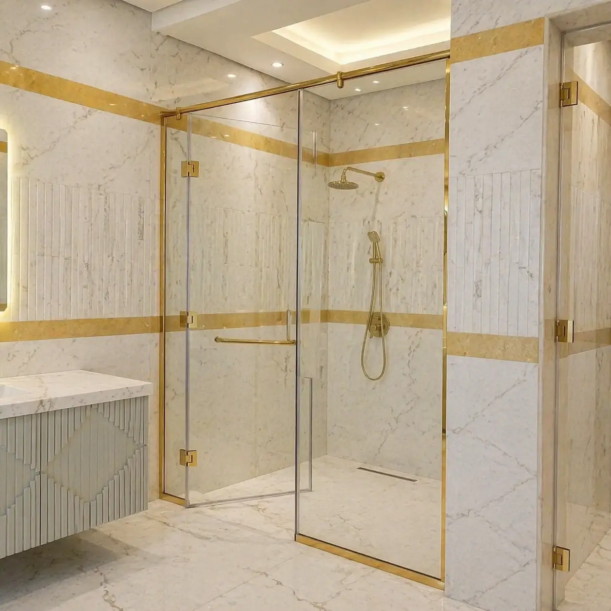 Bathroom Glass Partition Dubai: Transform Your Bathroom with Modern Glass Solutions Shower Glass 1 1
