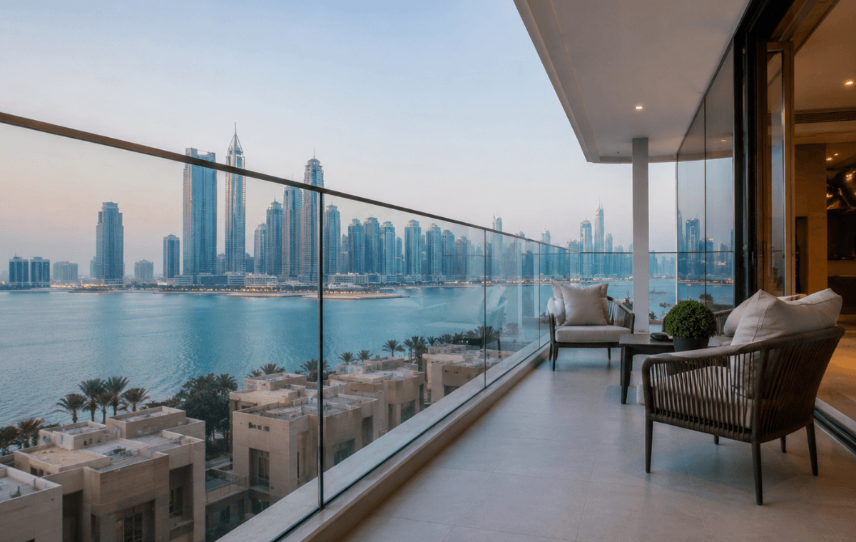 Balcony Glass Railing Dubai