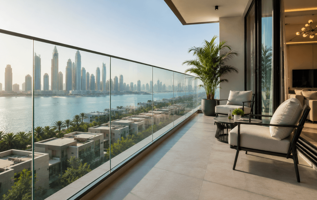 Balcony Glass Railing Dubai
